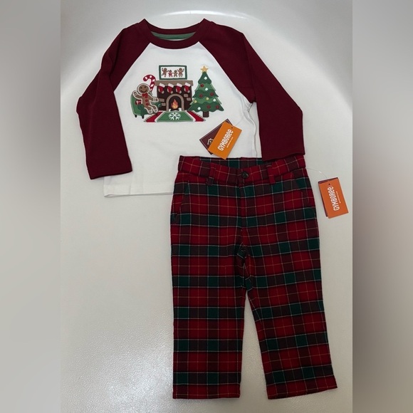 Gymboree Other - Gymboree Boy’s Christmas Top/Pants, Size 12-18M